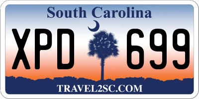 SC license plate XPD699