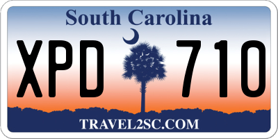 SC license plate XPD710