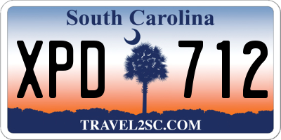 SC license plate XPD712
