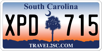 SC license plate XPD715