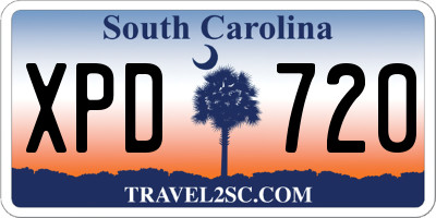 SC license plate XPD720