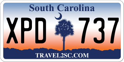 SC license plate XPD737