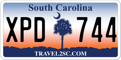 SC license plate XPD744