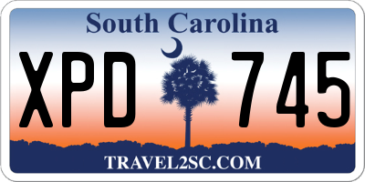 SC license plate XPD745