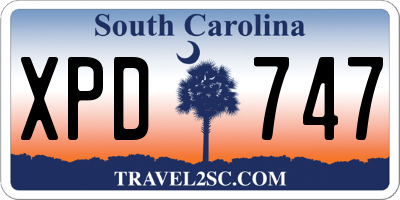 SC license plate XPD747