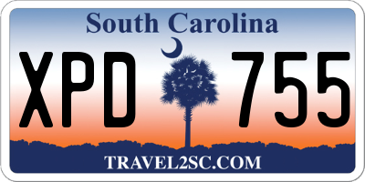 SC license plate XPD755