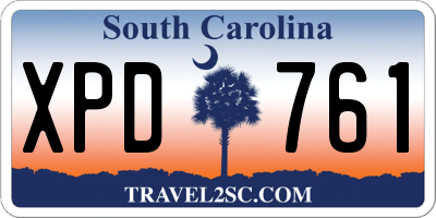 SC license plate XPD761