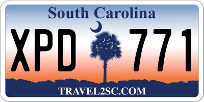 SC license plate XPD771