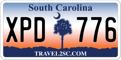 SC license plate XPD776