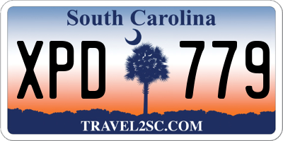 SC license plate XPD779