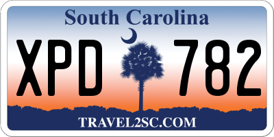 SC license plate XPD782