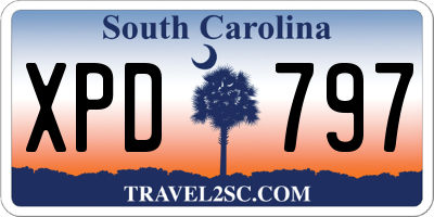 SC license plate XPD797