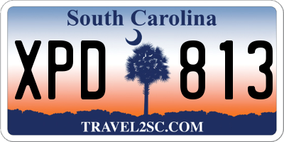 SC license plate XPD813