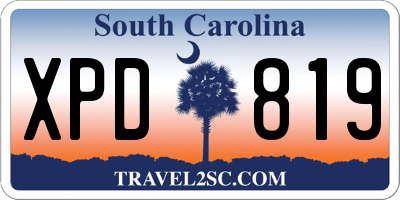 SC license plate XPD819