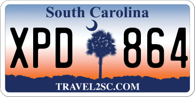SC license plate XPD864