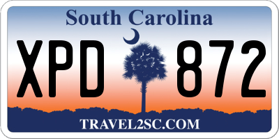 SC license plate XPD872