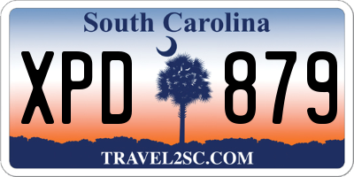 SC license plate XPD879
