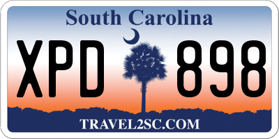 SC license plate XPD898