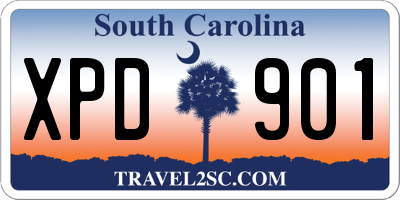 SC license plate XPD901