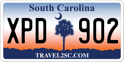 SC license plate XPD902