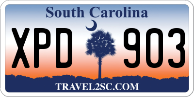 SC license plate XPD903