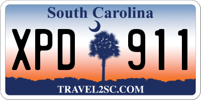 SC license plate XPD911