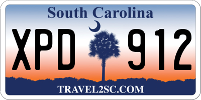 SC license plate XPD912
