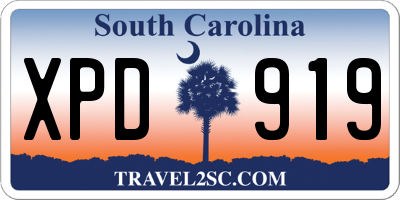 SC license plate XPD919