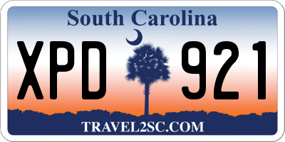 SC license plate XPD921