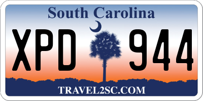 SC license plate XPD944