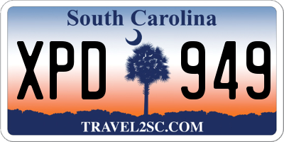 SC license plate XPD949
