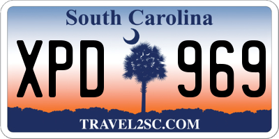 SC license plate XPD969