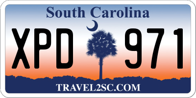 SC license plate XPD971
