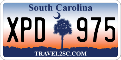 SC license plate XPD975