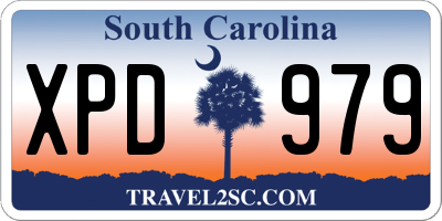 SC license plate XPD979