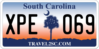 SC license plate XPE069