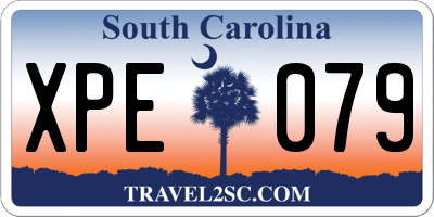 SC license plate XPE079
