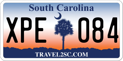 SC license plate XPE084