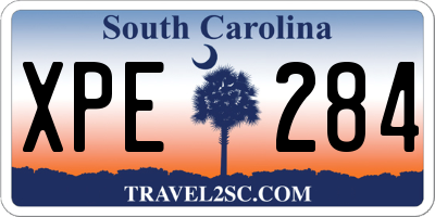 SC license plate XPE284