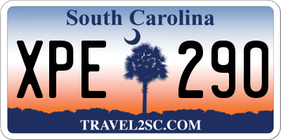 SC license plate XPE290