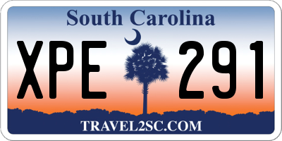 SC license plate XPE291