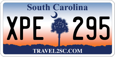 SC license plate XPE295