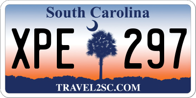 SC license plate XPE297