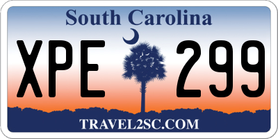SC license plate XPE299
