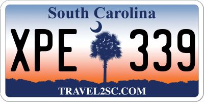 SC license plate XPE339