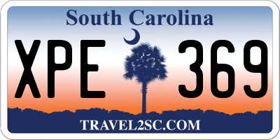 SC license plate XPE369