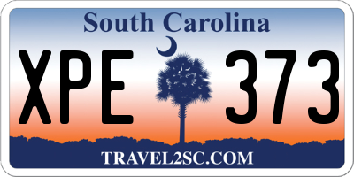 SC license plate XPE373
