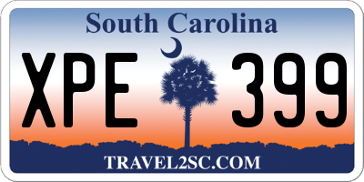 SC license plate XPE399