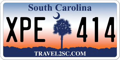 SC license plate XPE414