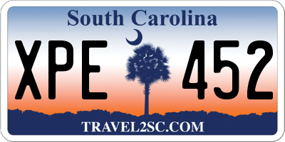 SC license plate XPE452